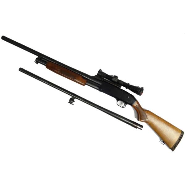 Strzelba Mossberg 500A kal. 12/76 + dodatkowa lufa